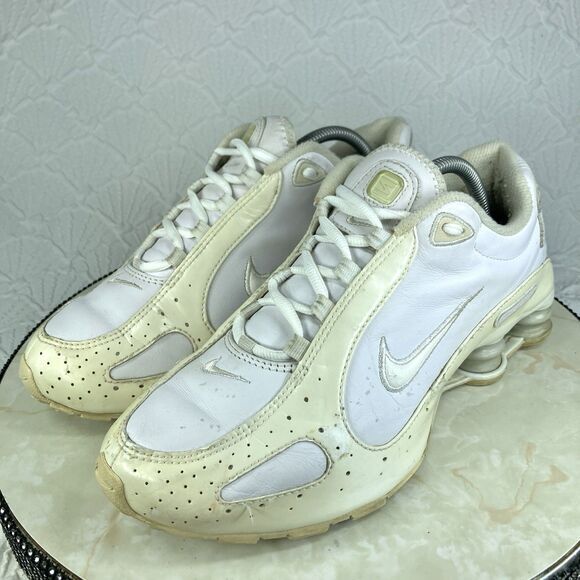 Nike Shox Sneakers Mens 9 White 2007 Monster Running Athletic Workout Gym Shoes - Picture 5 of 15